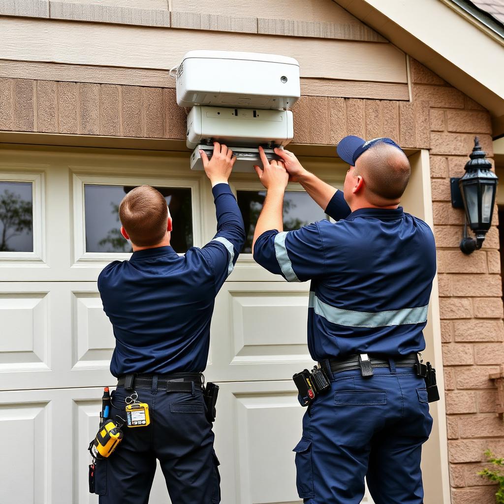 Newbury Garage Doors professional installation team at work